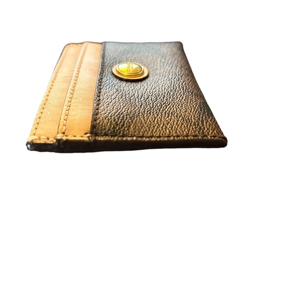 COACH LEATHER CARD HOLDER - Picture 3 of 6